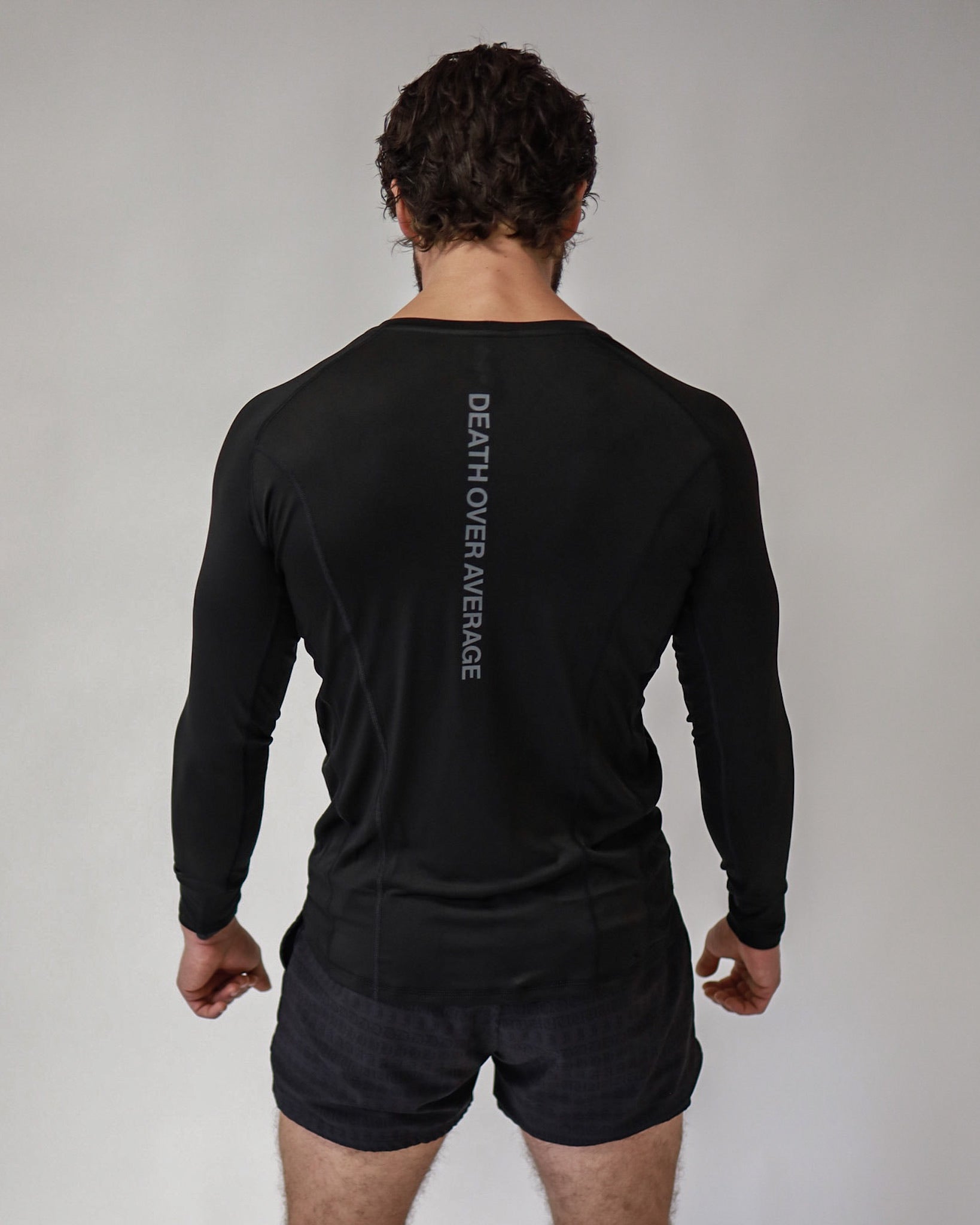 Pro-Tech V1 Athletic Fitted Long Sleeve Tee - Black